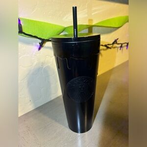 Starbucks black slime tumbler. 24oz